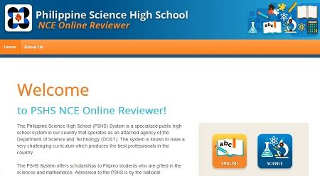 DOST's Free Online Reviewer for PSHS Exam Up.